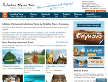 Tablet Screenshot of indochinaodysseytours.com